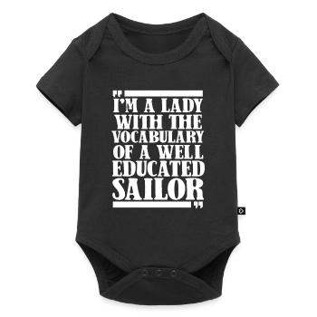 Voilier Voilier Sailor - Body à manches courtes Premium Bébé - noir - Devant