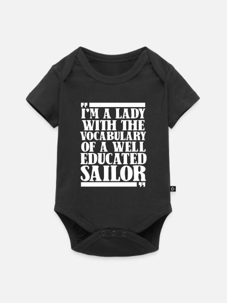 Seglen Segelboot Segler - Baby Premium Kurzarmbody - Schwarz
