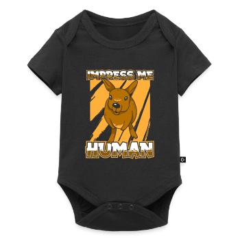 Kangaroo - Baby Premium short-sleeve bodysuit - black - Front