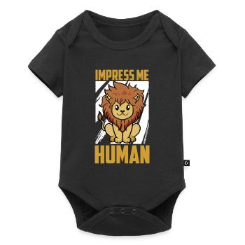 Lion - Body à manches courtes Premium Bébé - noir - Devant