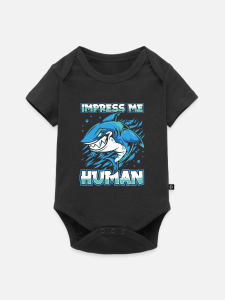 Hai - Baby Premium Kurzarmbody - Schwarz