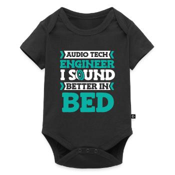 Tontechniker Sound Audio Engineer - Baby Premium Kurzarmbody - Schwarz - Vorne