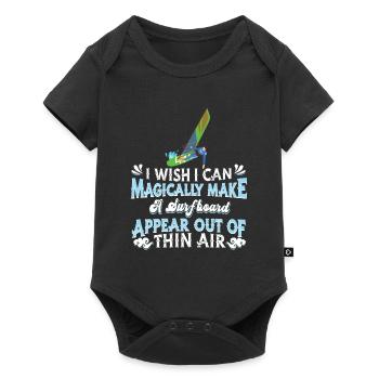 Windsurfing Windsurfen - Baby Premium Kurzarmbody - Schwarz - Vorne