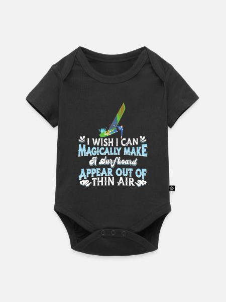 Windsurfing Windsurfen - Baby Premium Kurzarmbody - Schwarz