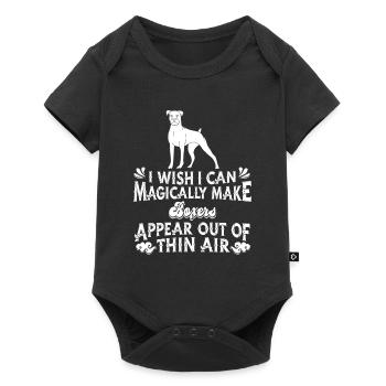 Boxer Chien - Body à manches courtes Premium Bébé - noir - Devant