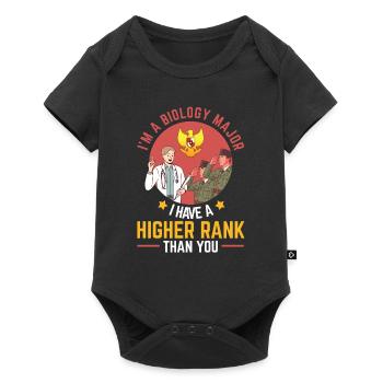 Biology Biologist Lustig Biology Major - Baby Premium short-sleeve bodysuit - black - Front