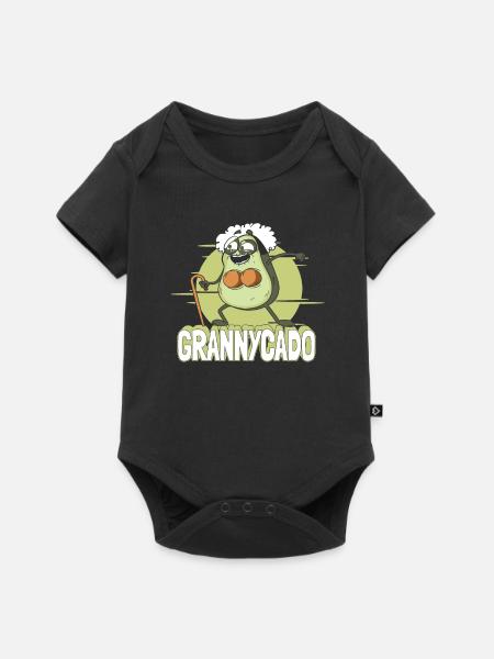 Großmutter Oma Omi - Baby Premium Kurzarmbody - Schwarz