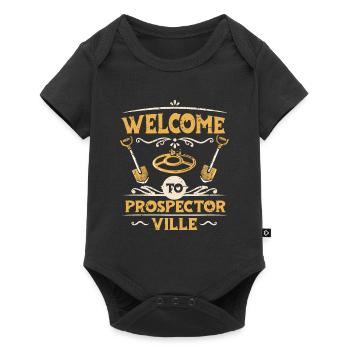 Prospectors Digging Treasure - Baby Premium short-sleeve bodysuit - black - Front