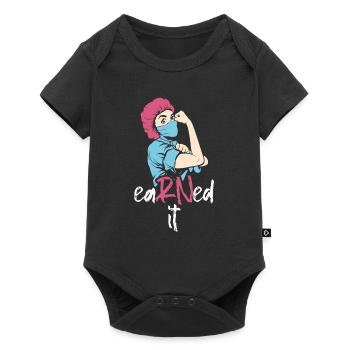 Krankenschwester Earned It Nurse - Baby Premium short-sleeve bodysuit - black - Front