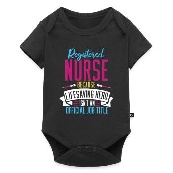 Infirmier - Body à manches courtes Premium Bébé - noir - Devant