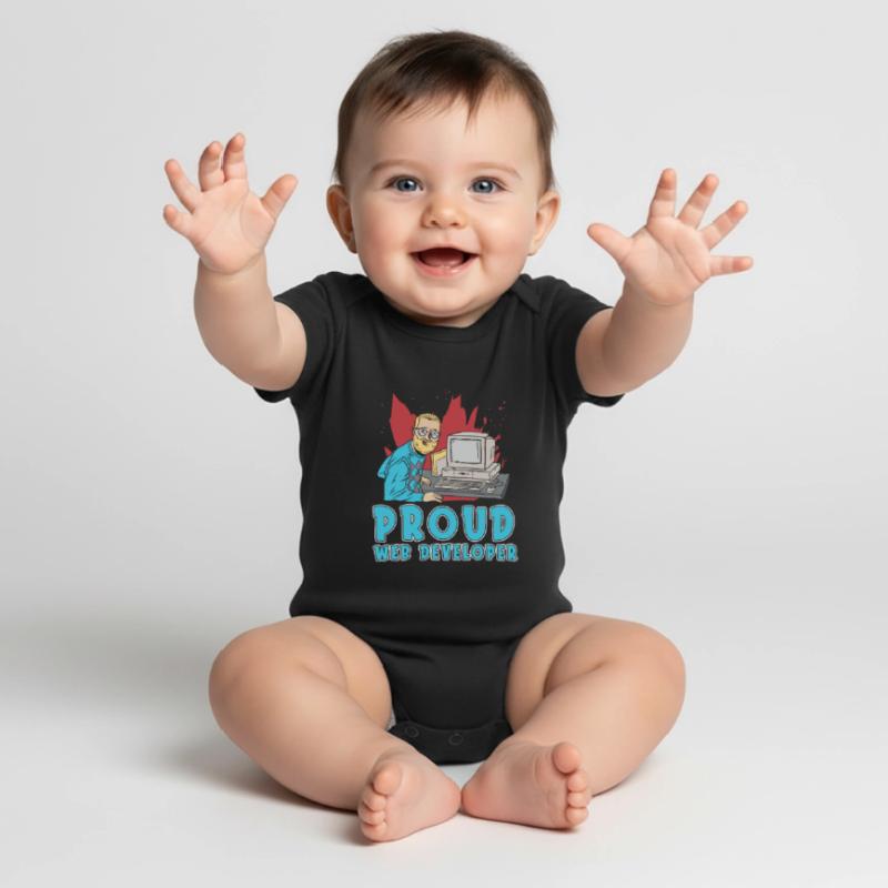 Web Developer Web Developer Web Developer Baby Premium short-sleeve bodysuit
