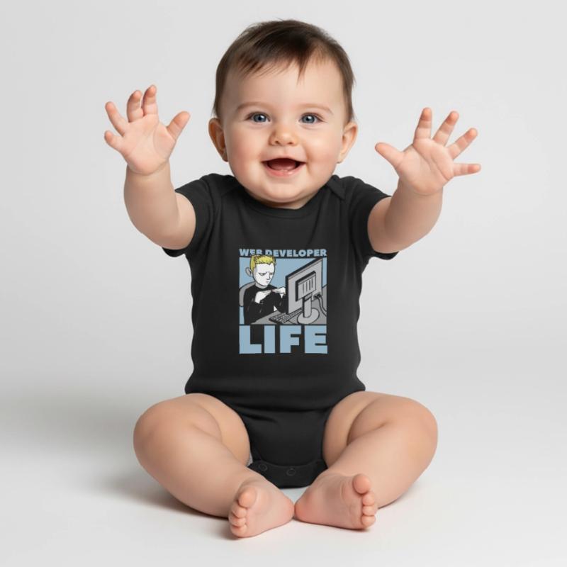 Web Developer Web Developer Web Developer Baby Premium short-sleeve bodysuit