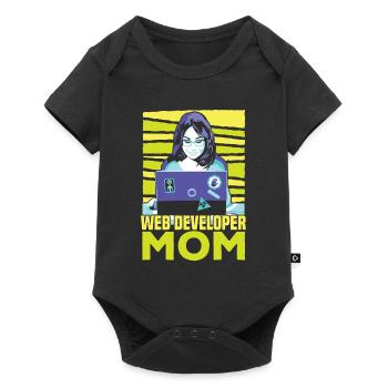 Web Developer Web Developer Web Developer - Baby Premium short-sleeve bodysuit - black - Front