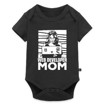 Web Developer Web Developer Web Developer - Baby Premium short-sleeve bodysuit - black - Front