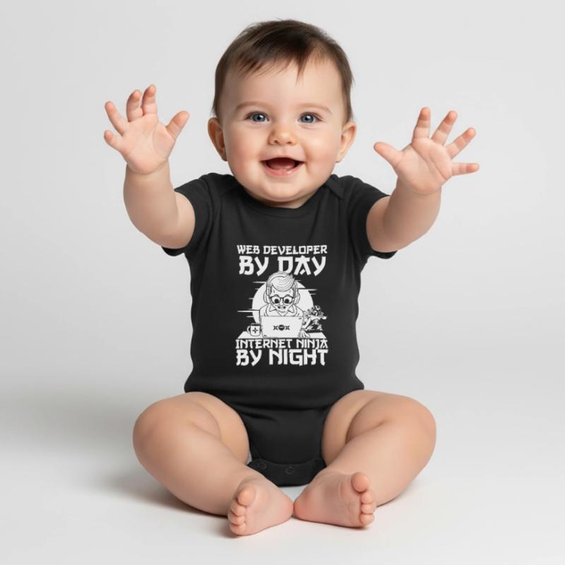 Web Developer Web Developer Web Developer Baby Premium short-sleeve bodysuit