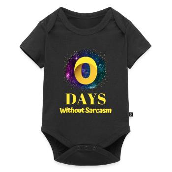 0 Days Without Sarcasm - Baby Premium short-sleeve bodysuit - black - Front