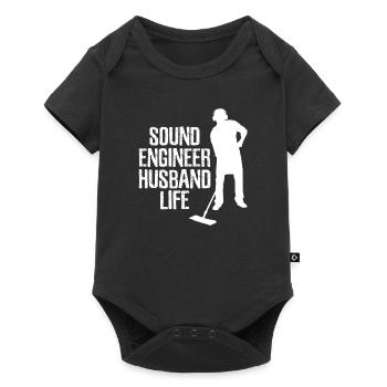 Sound Engineer Sound Engineer Husband - Baby Premium short-sleeve bodysuit - black - Front