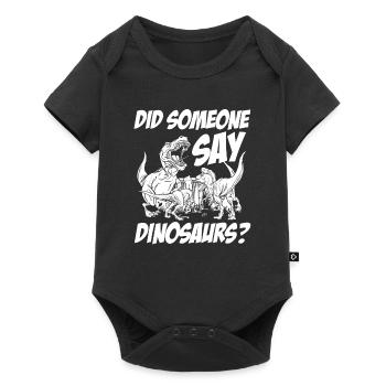 Dinosaure Dinosaure adulte - Body à manches courtes Premium Bébé - noir - Devant