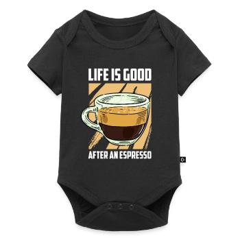 Coffee Espresso Life - Baby Premium short-sleeve bodysuit - black - Front