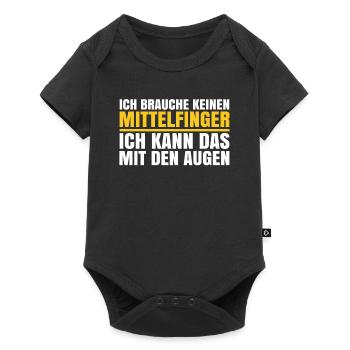 Schwarzer Humor Ironie - Baby Premium Kurzarmbody - Schwarz - Vorne