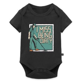 Prospectors Digging Treasure - Baby Premium short-sleeve bodysuit - black - Front
