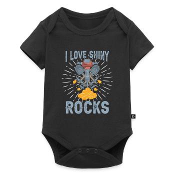 Prospectors Digging Treasure - Baby Premium short-sleeve bodysuit - black - Front
