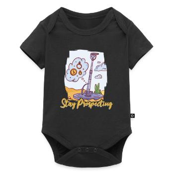 Prospectors Digging Treasure - Baby Premium short-sleeve bodysuit - black - Front
