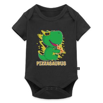 Dinosaure Dinosaure adulte - Body à manches courtes Premium Bébé - noir - Devant