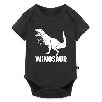 Dinosaure Dinosaure adulte - Body à manches courtes Premium Bébé - noir - Devant