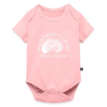 Dinosaure Dinosaure adulte - Body à manches courtes Premium Bébé - rose - Devant