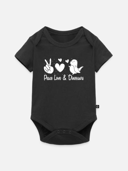 Dinosaur Adult dinosaur - Baby Premium short-sleeve bodysuit - black
