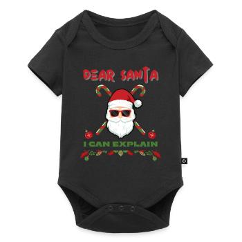 Dear Santa I Can Explain Bad Behavior Funny - Baby Premium short-sleeve bodysuit - black - Front