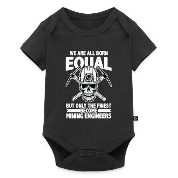 Engineer Skull Mining Engineer - Baby Premium short-sleeve bodysuit - black - Front