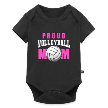 Volleyball Volleyball Player Volleyball Mama - Body à manches courtes Premium Bébé - noir - Devant