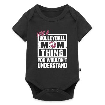 Volleyball Volleyball Player Volleyball Mama - Body à manches courtes Premium Bébé - noir - Devant