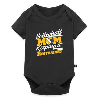 Volleyball Volleyball Player Volleyball Mama - Body à manches courtes Premium Bébé - noir - Devant