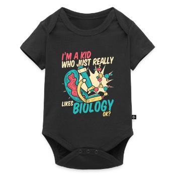 Biology Biologist Children Biology - Baby Premium short-sleeve bodysuit - black - Front