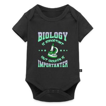Biology Biologist Children Biology - Baby Premium short-sleeve bodysuit - black - Front
