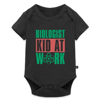 Biology Biologist Children Biology - Baby Premium short-sleeve bodysuit - black - Front