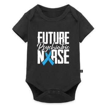 Krankenschwester - Baby Premium Kurzarmbody - Schwarz - Vorne
