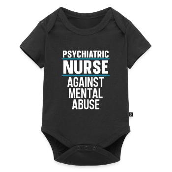 Krankenschwester - Baby Premium Kurzarmbody - Schwarz - Vorne