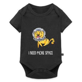 Cheetah Astronaut I Need More Space - Baby Premium short-sleeve bodysuit - black - Front
