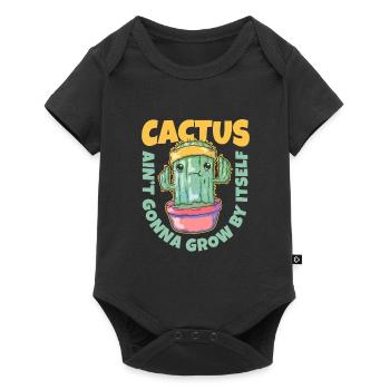 Cactus Garden - Baby Premium short-sleeve bodysuit - black - Front
