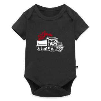 Truck driver Trucker Truck driver - Baby Premium short-sleeve bodysuit - black - Front