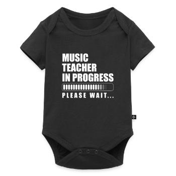 Professeur de musique Professeur de musique Professeur de musique - Body à manches courtes Premium Bébé - noir - Devant