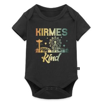 Kirmeskind Jahrmarkt Rummel Volksfest Schausteller - Baby Premium Kurzarmbody - Schwarz - Vorne