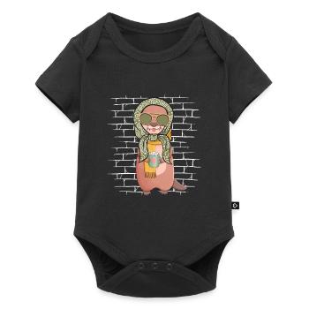 Otter Sunglasses Scarf - Baby Premium short-sleeve bodysuit - black - Front