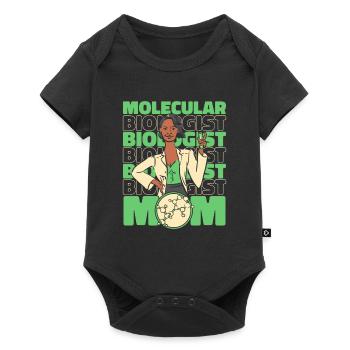 Biology Biologist Mama Molecular Biologist - Baby Premium short-sleeve bodysuit - black - Front
