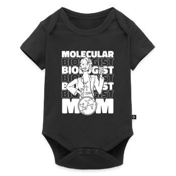 Biologiste en biologie Maman Biologiste moléculaire - Body à manches courtes Premium Bébé - noir - Devant