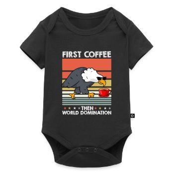 Lunettes de soleil Adler Coffee - Body à manches courtes Premium Bébé - noir - Devant